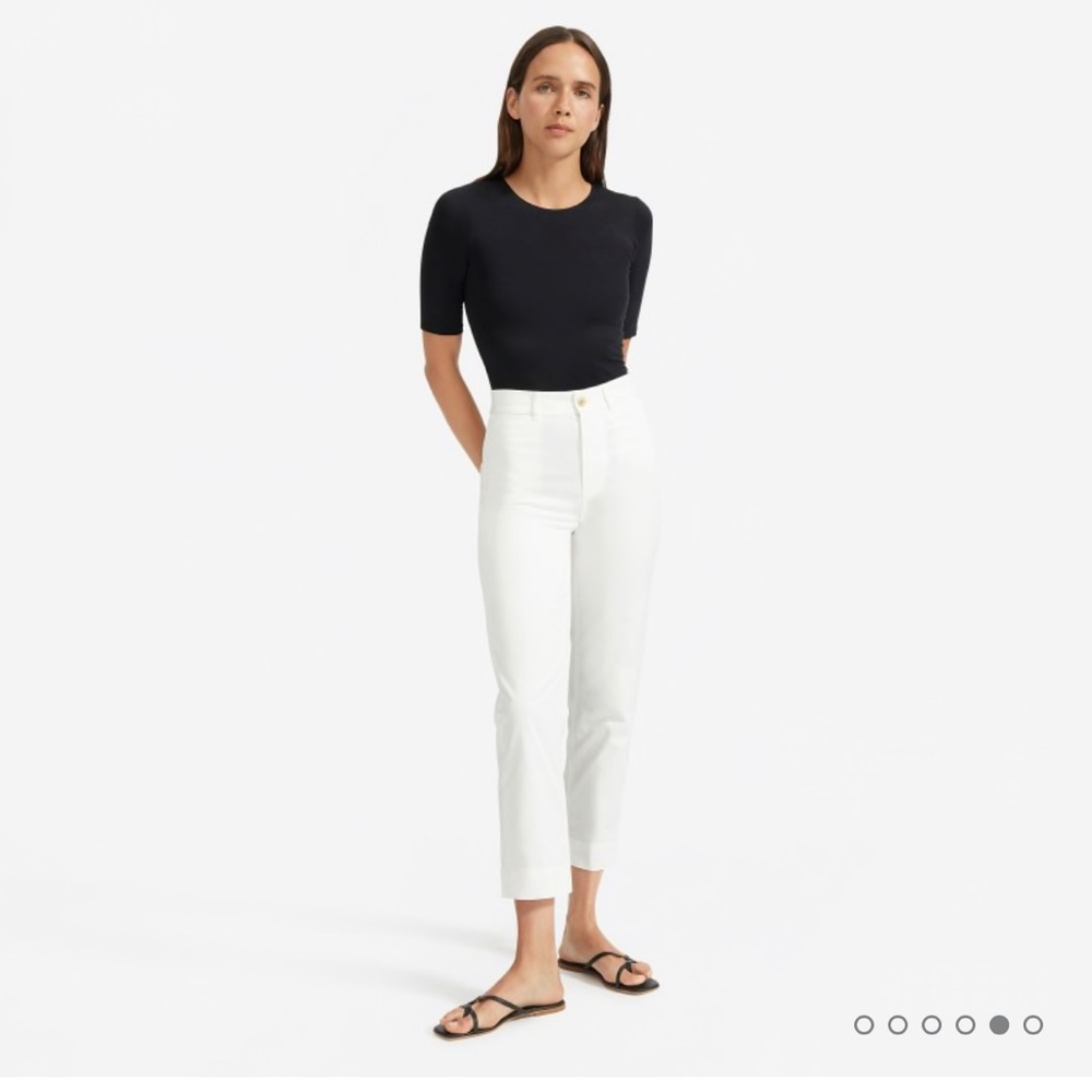 Everlane crew neck body suit- black